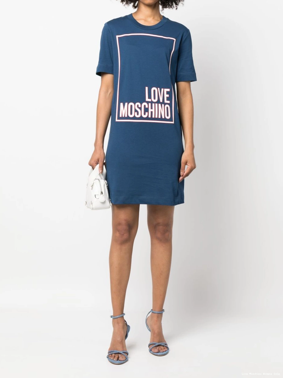 Cheap dress Women T-shirt Love mini Moschino logo-print 0429